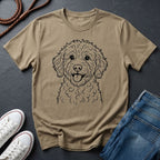 Lagotto Romagnolo Line Art Shirt — Bold Minimalist Curly Dog Tee