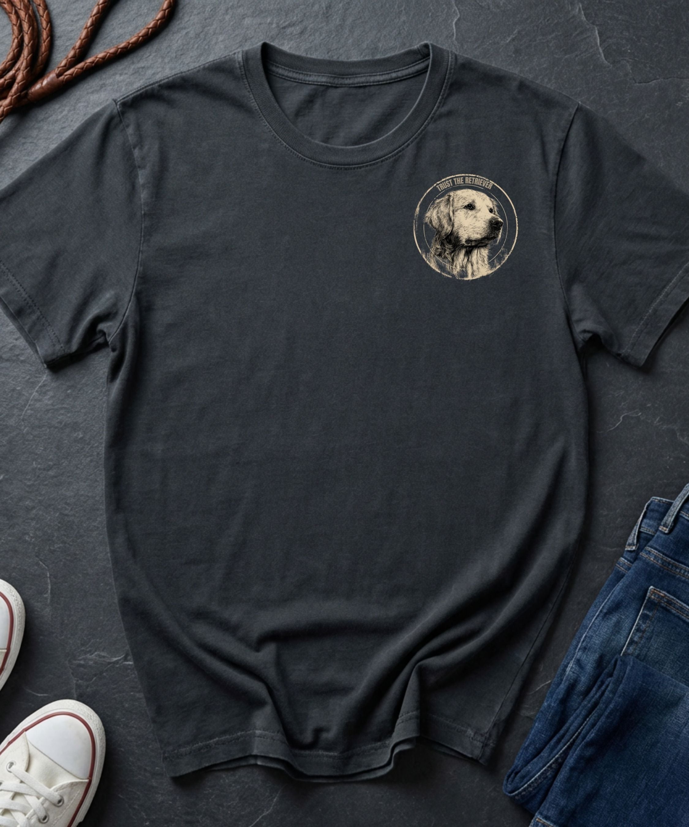 Golden Retriever Shirt – Trust The Retriever – Vintage Dog Lover Tee
