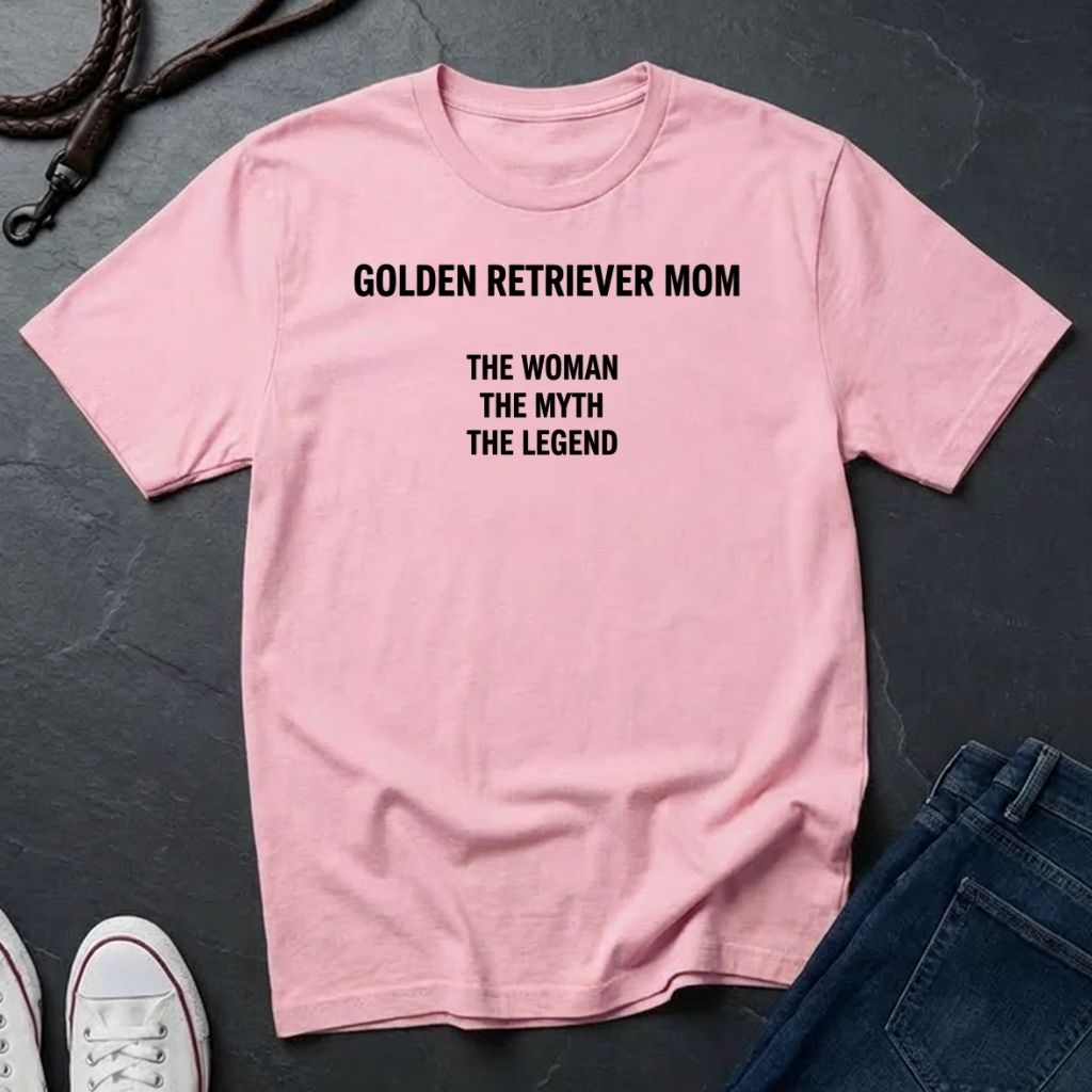 Golden Retriever Mom Shirt - The Woman The Myth The Legend - Comfort Colors Unisex Tee