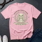 Cavalier King Charles Spaniel Heritage Breed T-Shirt | Vintage Badge Dog Lover Gift Shirt