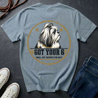 Shih Tzu "Got Your 6" T-Shirt | Small But Reports for Duty | Funny Dog Breed Tee | Comfort Colors 1717