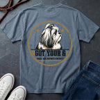 Shih Tzu "Got Your 6" T-Shirt | Small But Reports for Duty | Funny Dog Breed Tee | Comfort Colors 1717