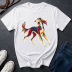 Saluki Graphic Pop Art Shirt — Bold Colorful Sighthound Tee — Comfort Colors 1717