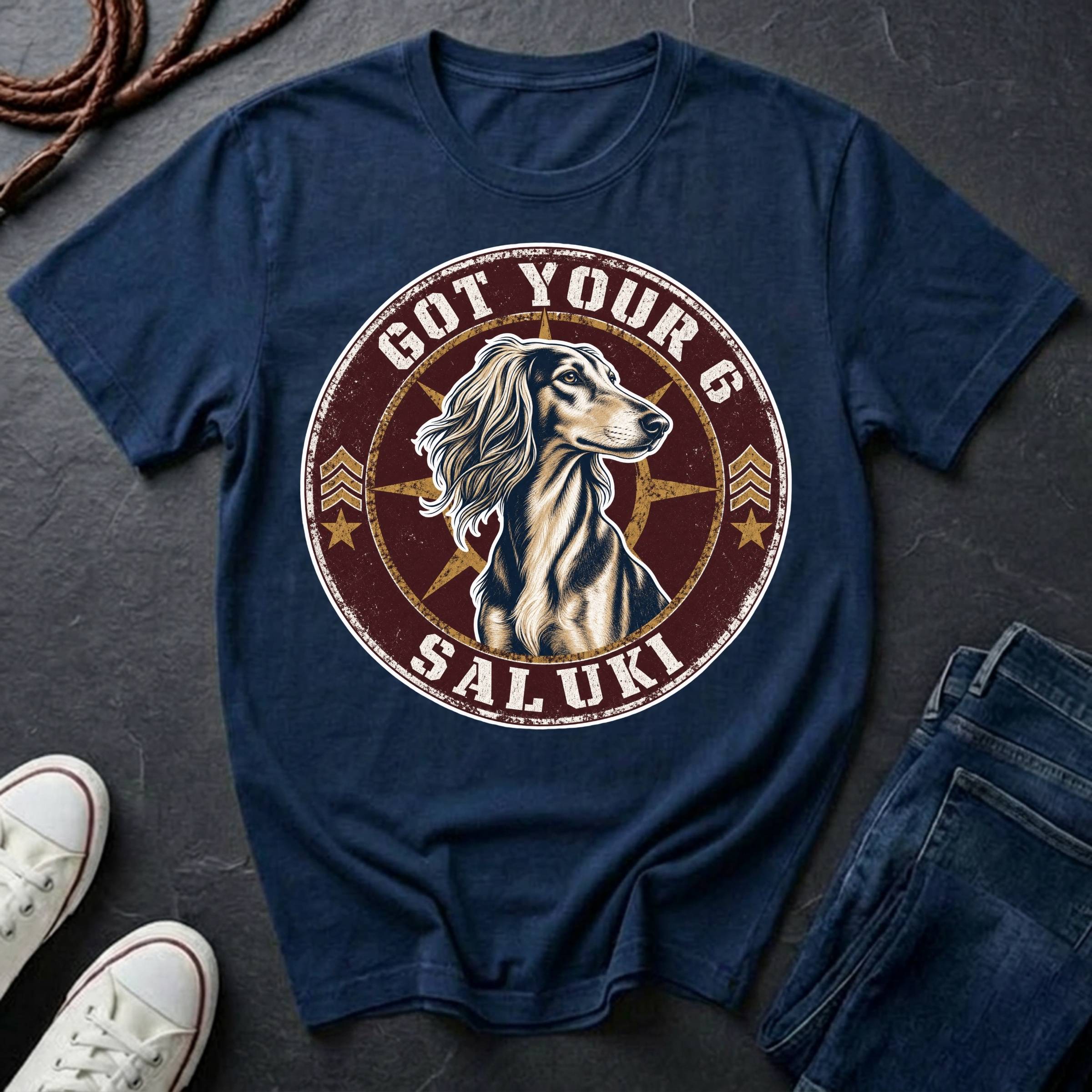 Saluki "Got Your 6" Shirt — Loyal Swift Guardian Tee — Comfort Colors 1717