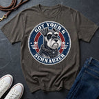 Miniature Schnauzer "Got Your 6" Shirt — Loyal Guardian Tee — Comfort Colors 1717