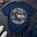 Miniature Schnauzer "Got Your 6" Shirt — Loyal Guardian Tee — Comfort Colors 1717