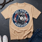 Miniature Schnauzer "Got Your 6" Shirt — Loyal Guardian Tee — Comfort Colors 1717